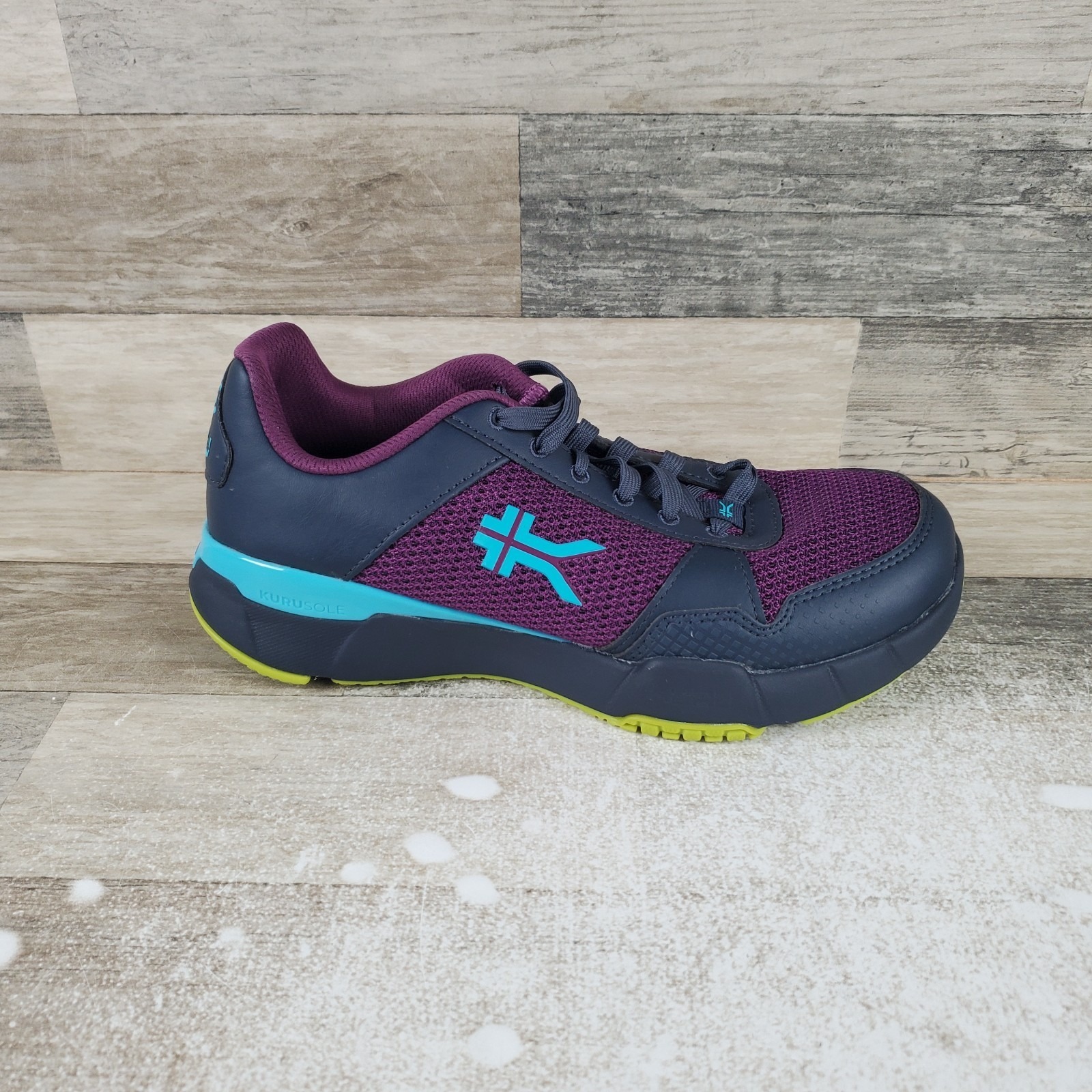 Kuru Quantum 2.0 Womens Shoes Sz 9.5 M Electric Grape Midnight Blue Mesh Sneaker
